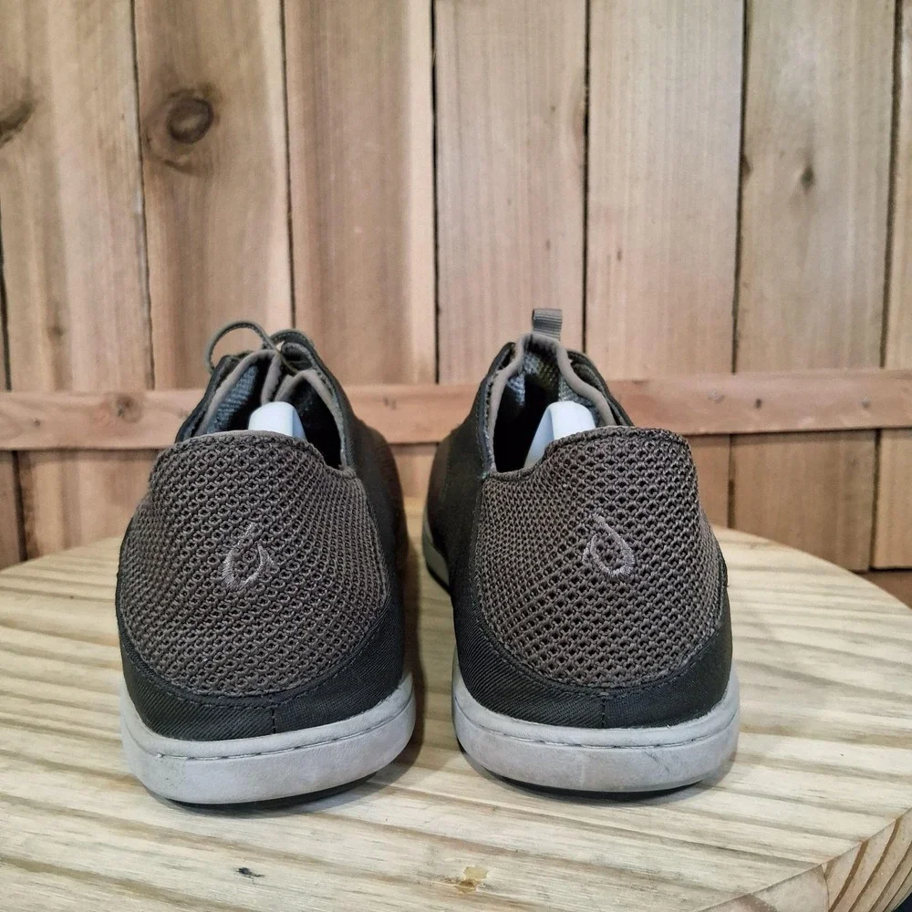 OluKai Nohea Moku Shoes Mens Size 8.5 Brown Mesh Lightweight Sneakers‎ Comfort